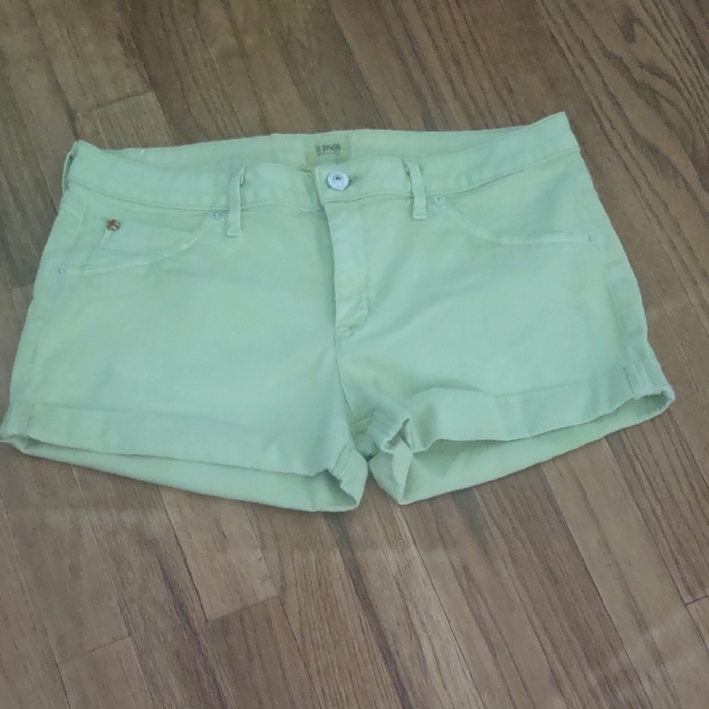 Hudson Neon Lime Green Shorts - Size 32 - Picture 2 of 5